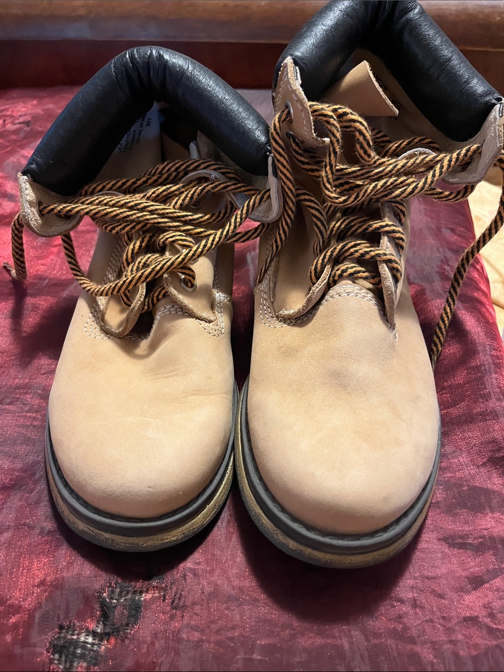 Steven Madden Work Boots with Padded Black Collar